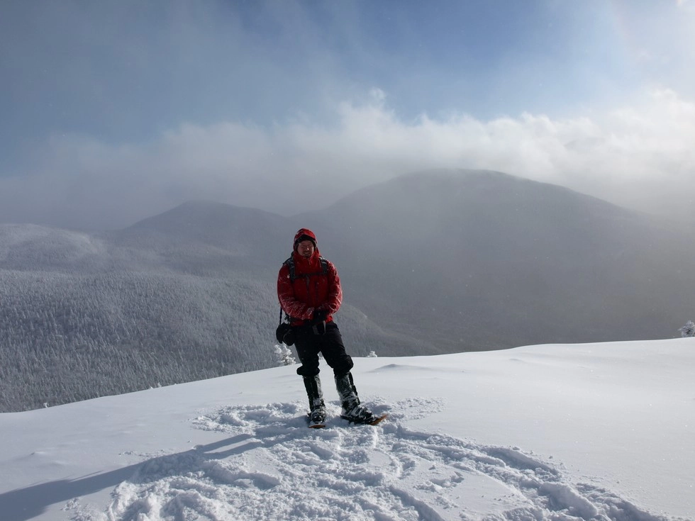 The winter summit of Phelps is a frosty wonderland.