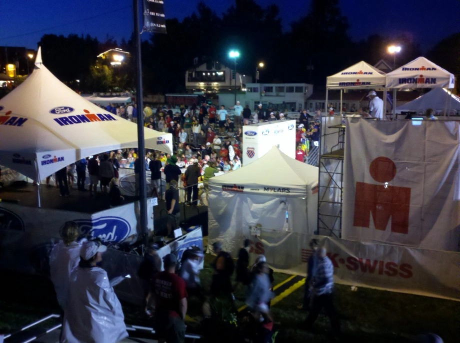 Finish party Ironman Lake Placid
