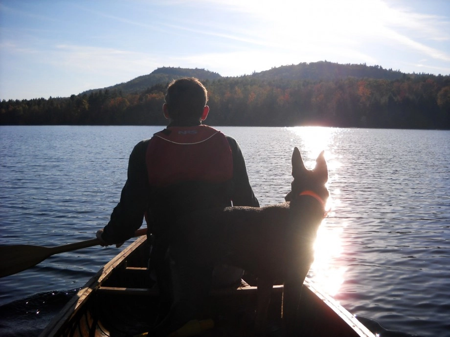 Canoe sunset