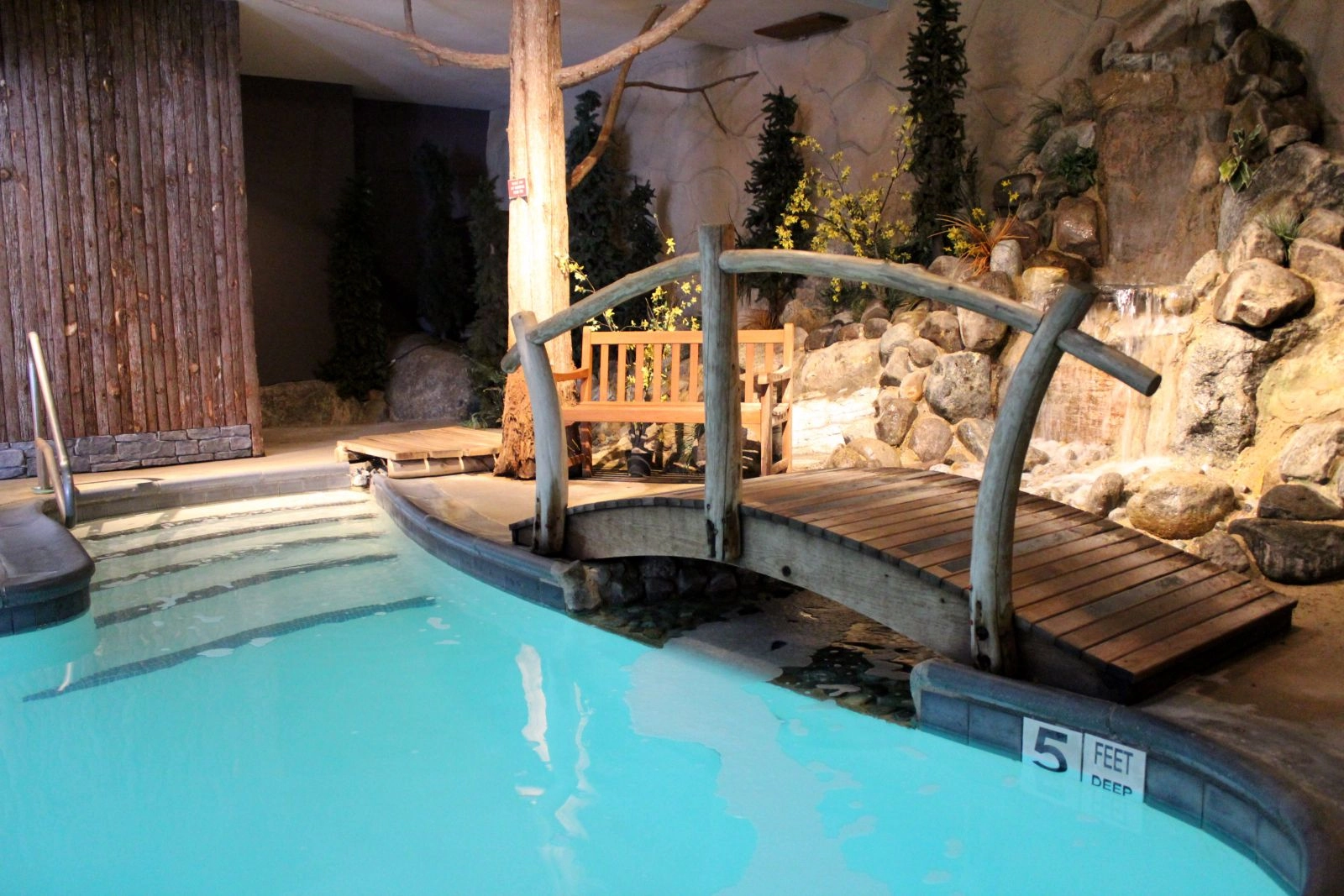 Yes, that's an indoor waterfall.