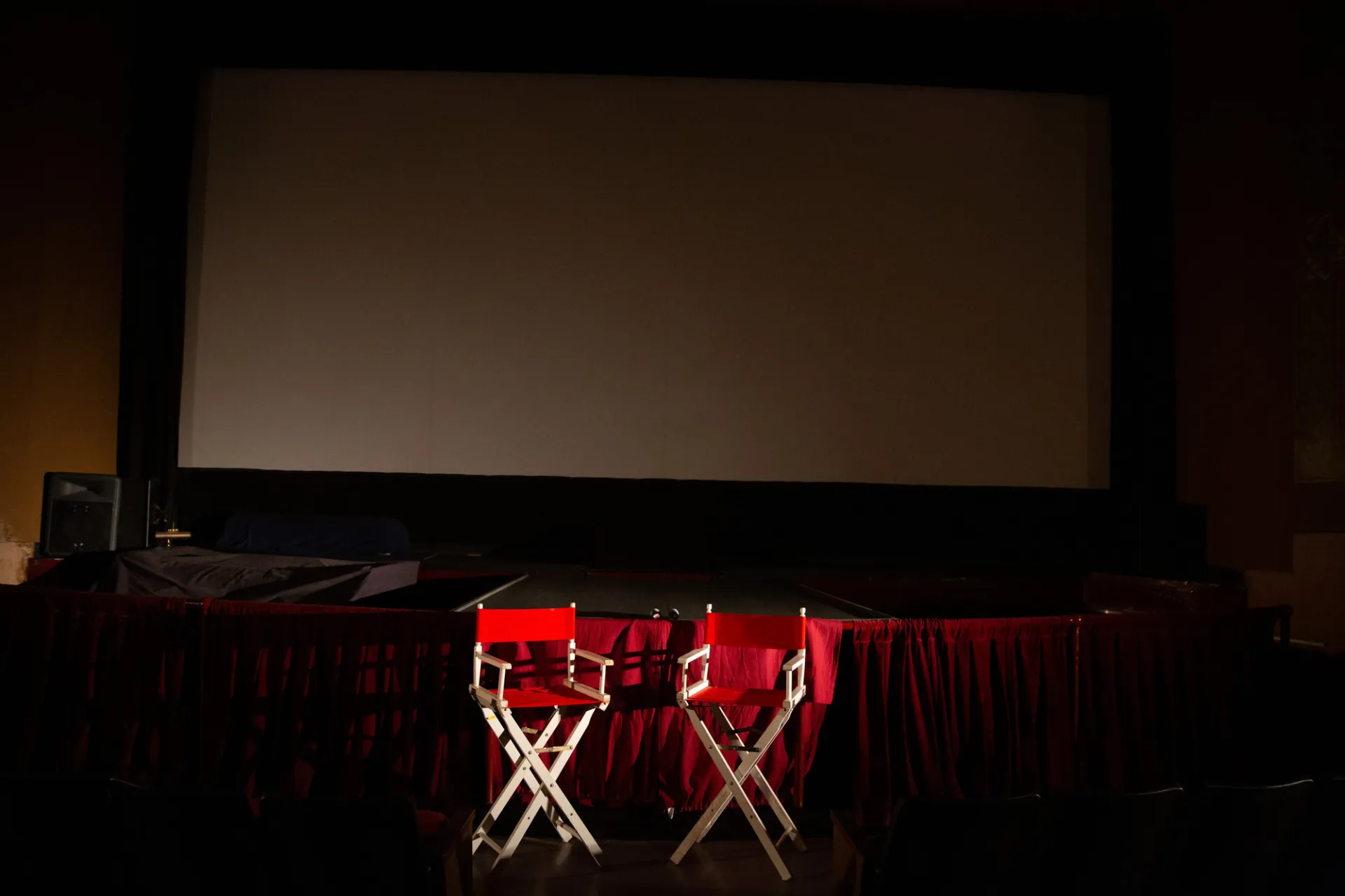 Seating at the Lake Placid Film Festival.