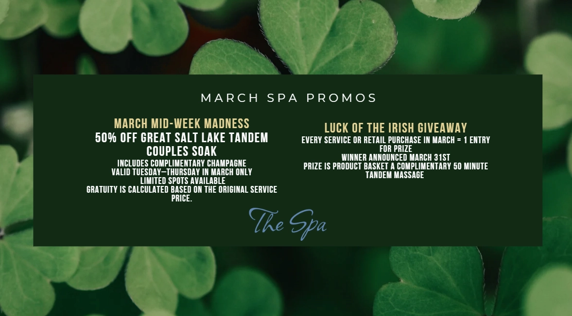List of spa promos