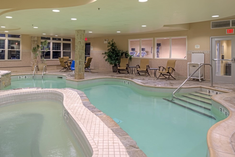 Indoor pool at Courtyard.