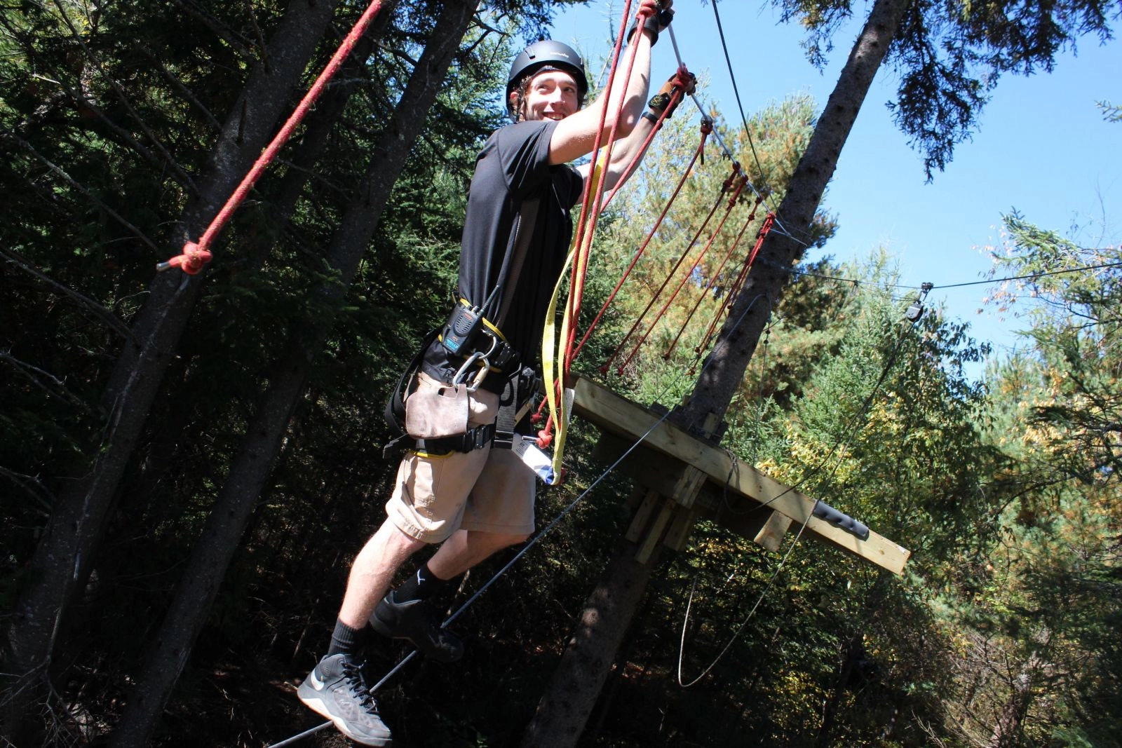 Big Wheels making the cable traverse look easy.