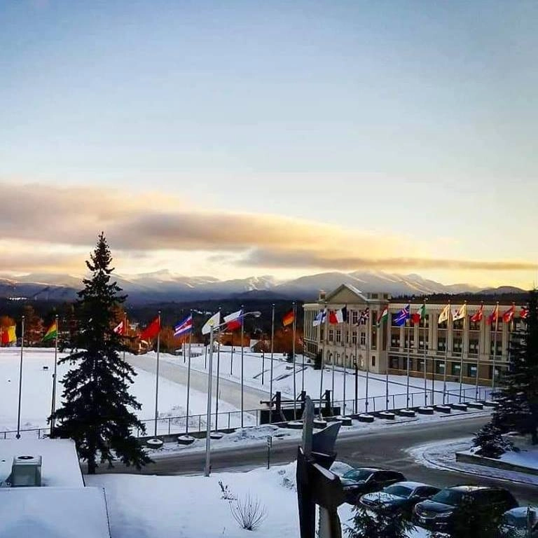 Lake Placid Central Schools in the winter