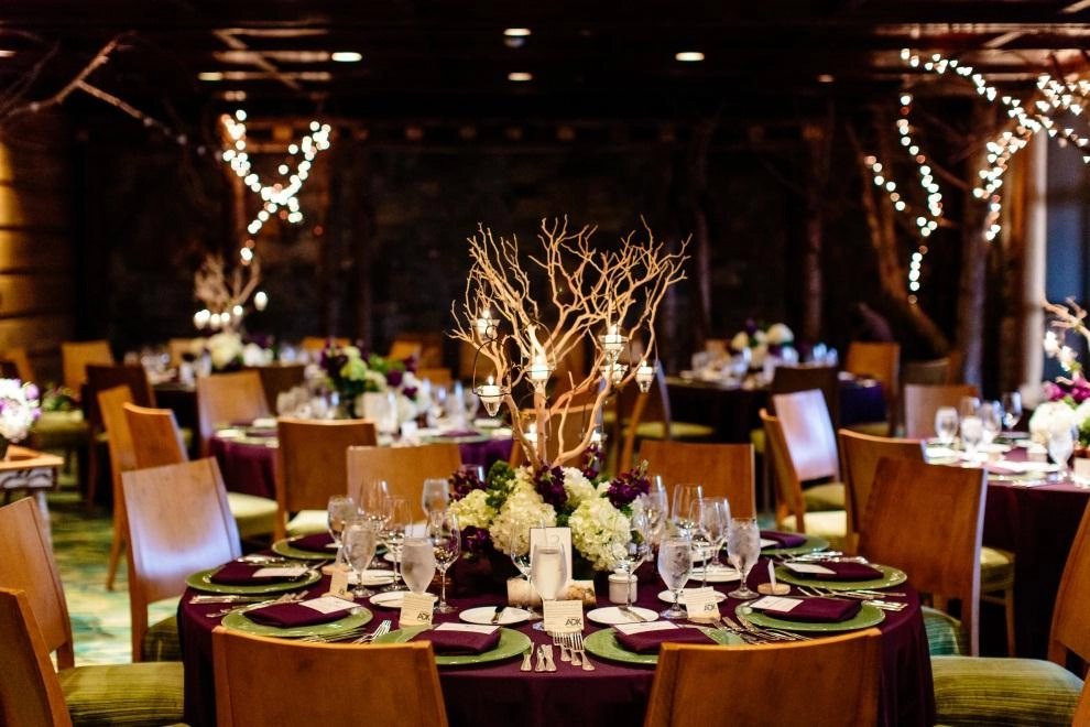 Reception in the Adirondack Room. Image courtesy Lake Placid Lodge.