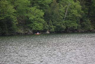 Cascade Lake kayaker