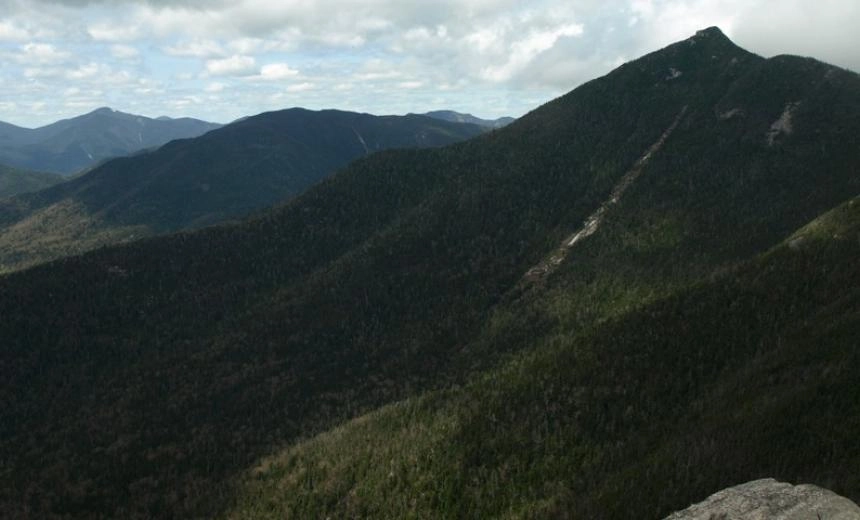 A view of a high pointed summit