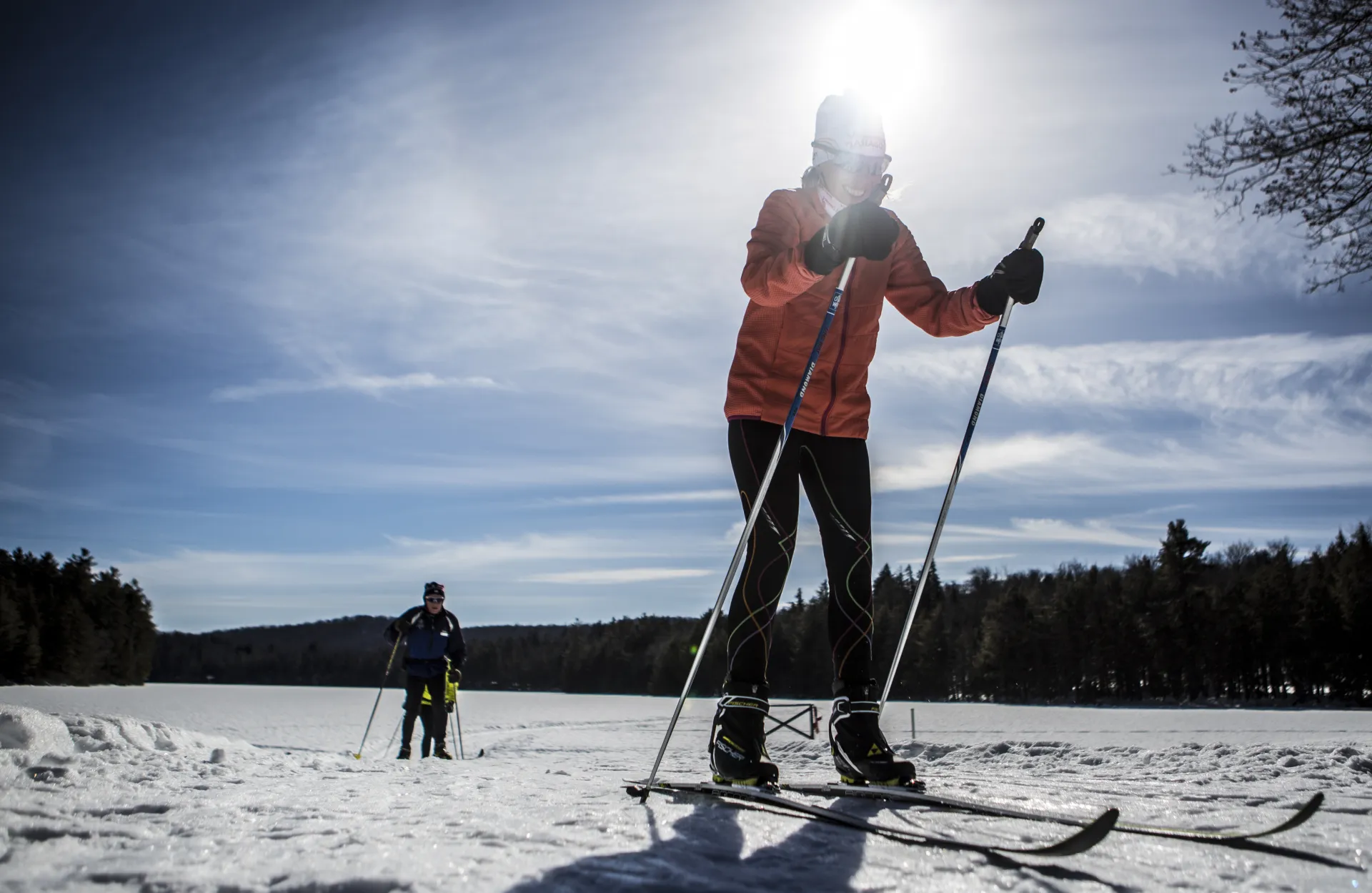 This trail makes for a real winter skiing and camping adventure.