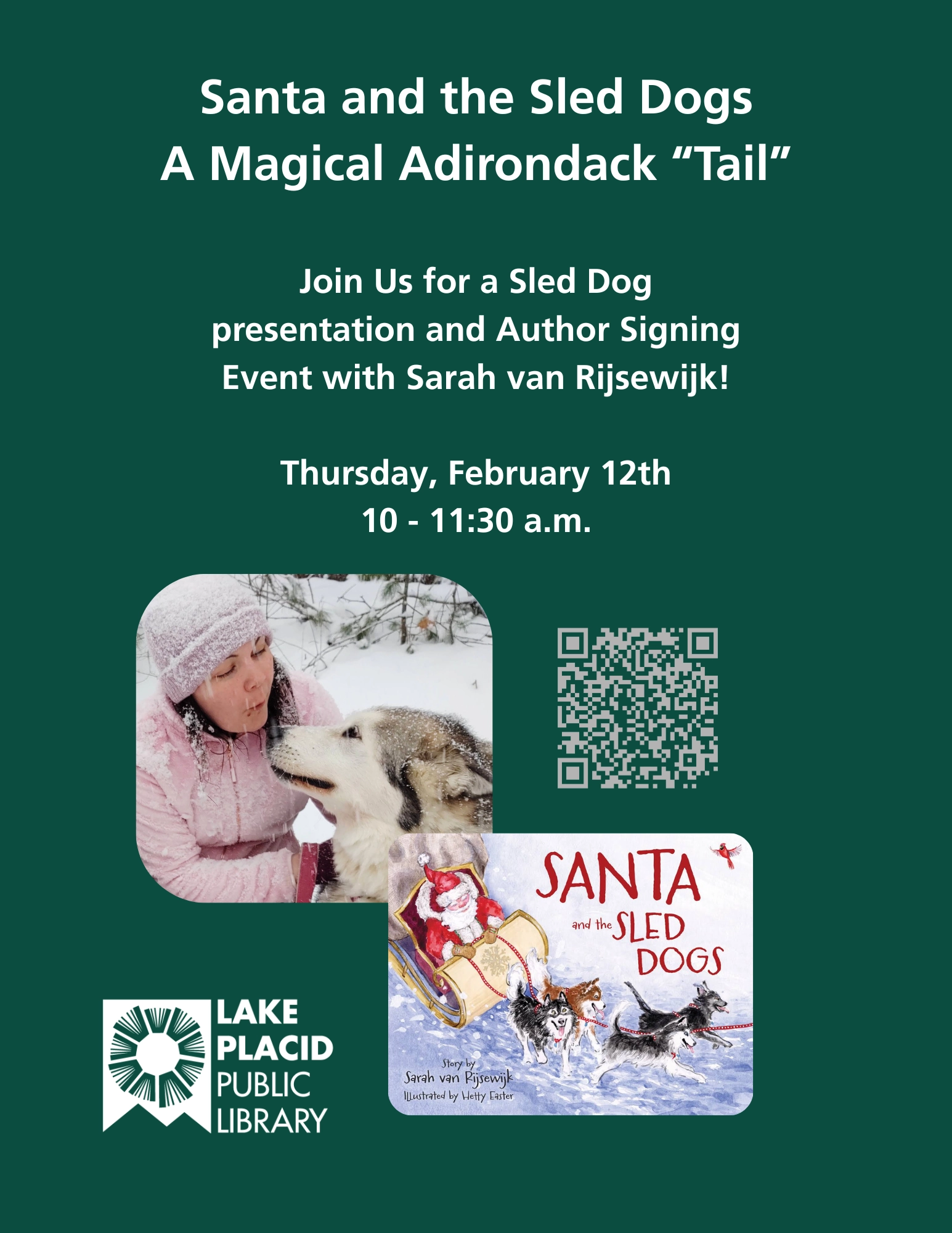 Event poster for Thursday Homeschool event at the Lake Placid Public Library