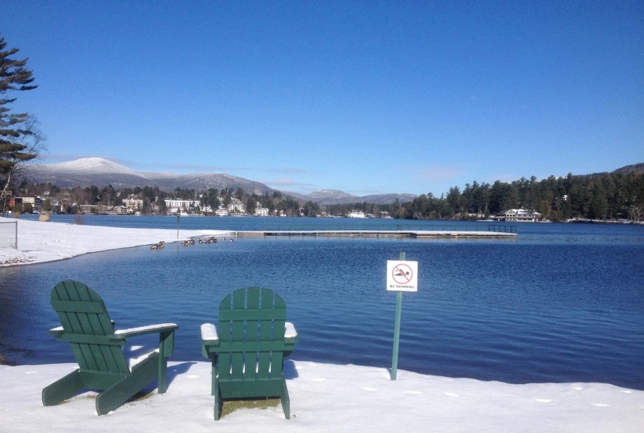 Snow in Lake Placid