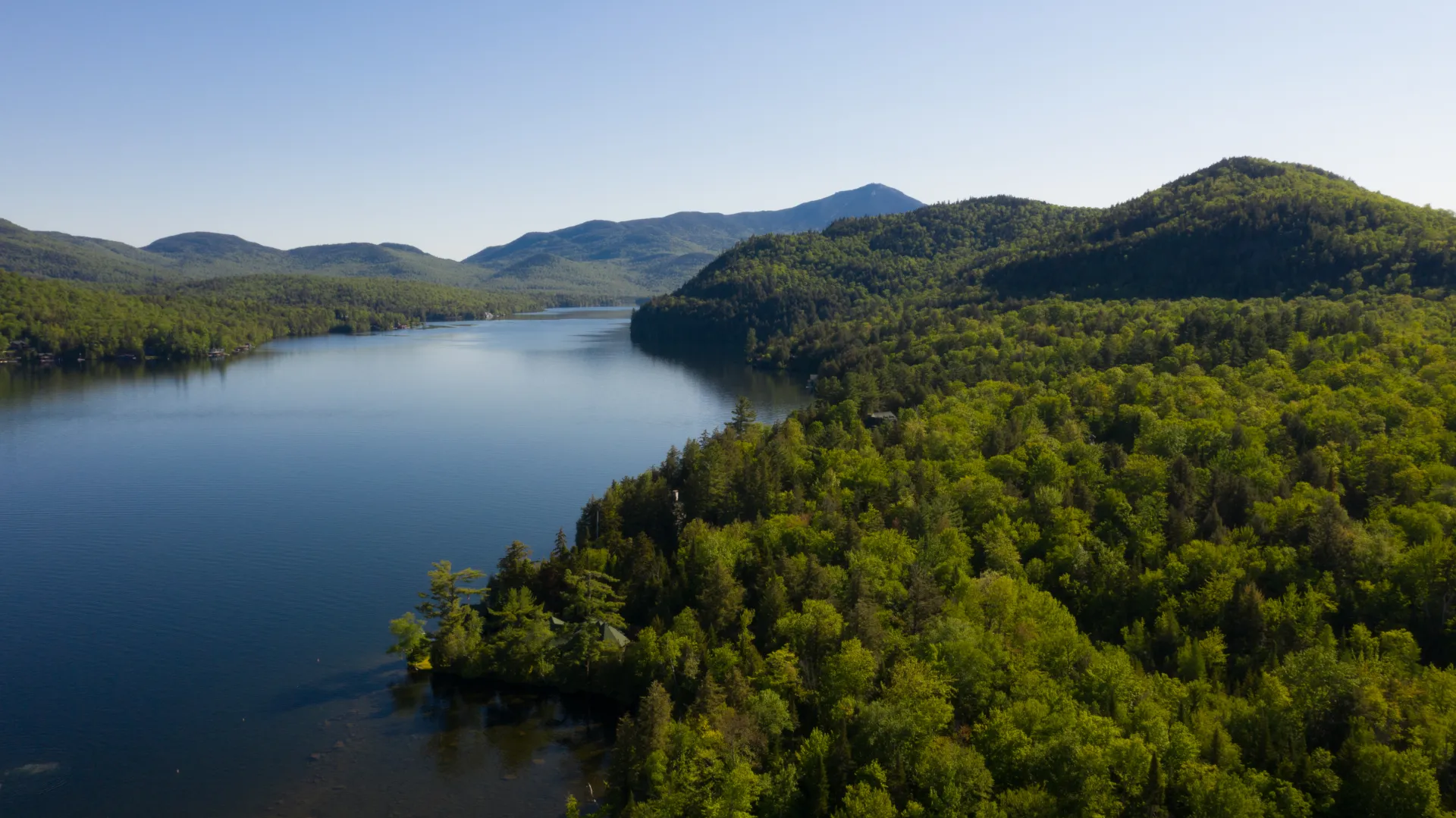 Lake Placid has room for boating and swimming in the summer.