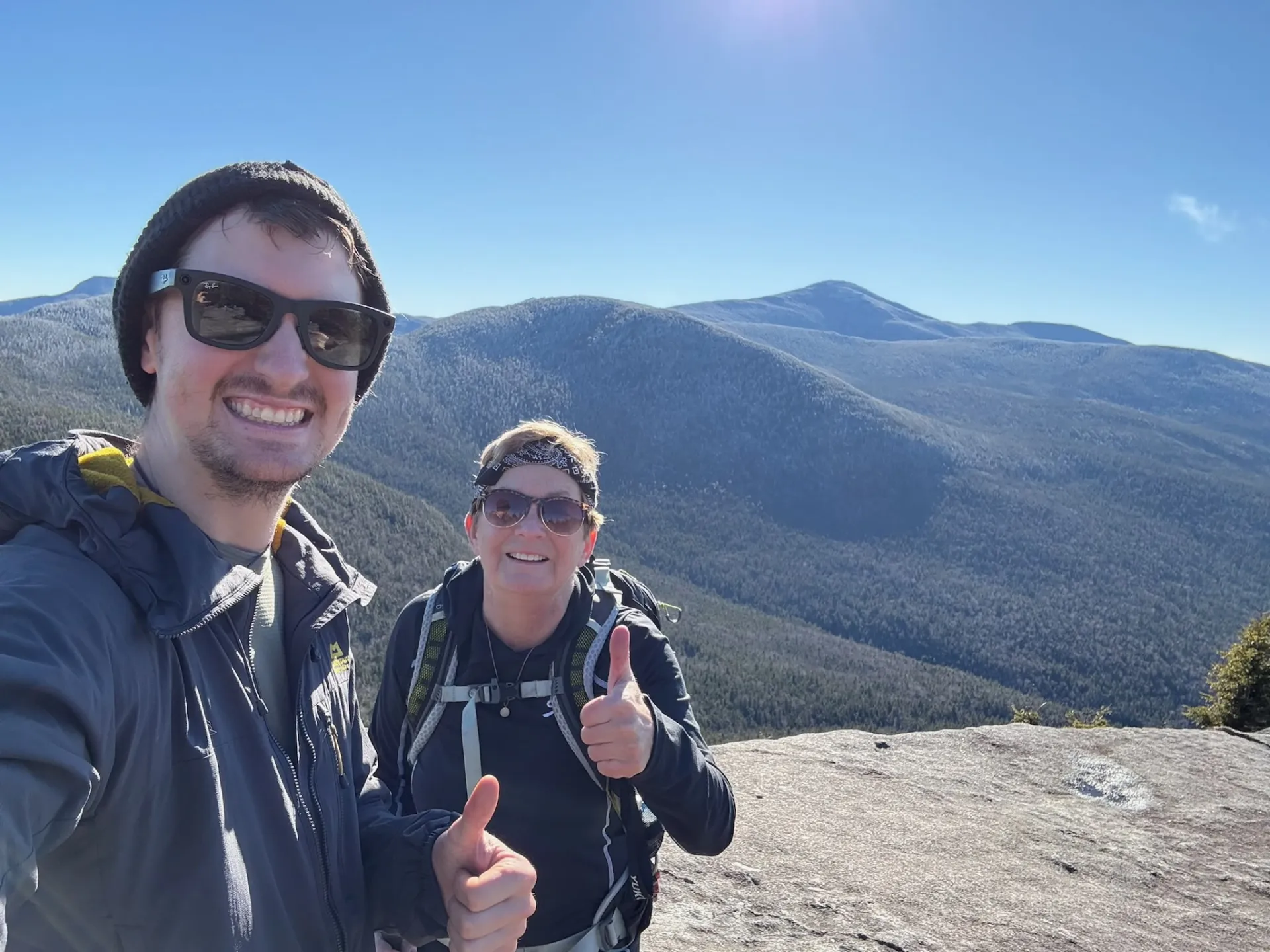 Thumbs up from the summit