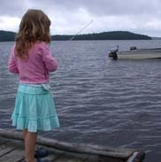 girl fishing