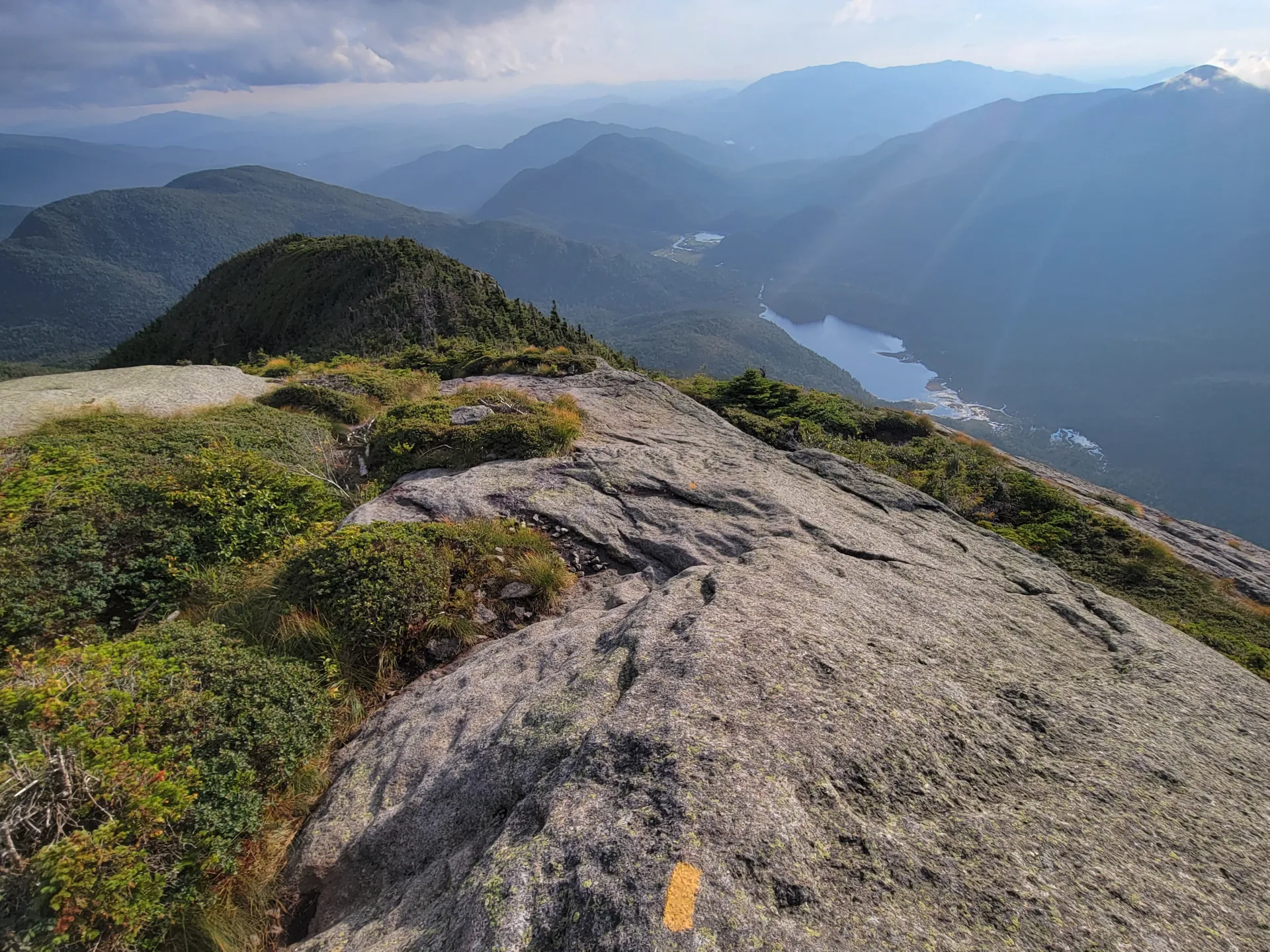 View from near summit of a mountain