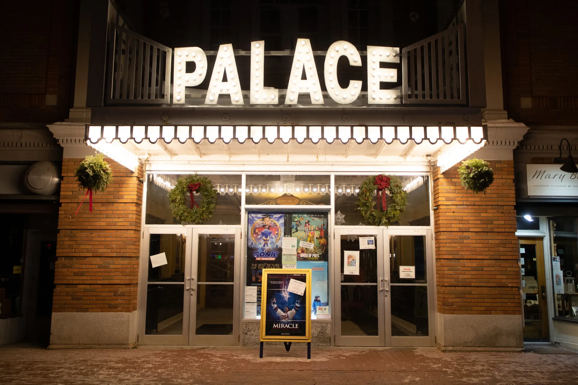 Palace theater marquee