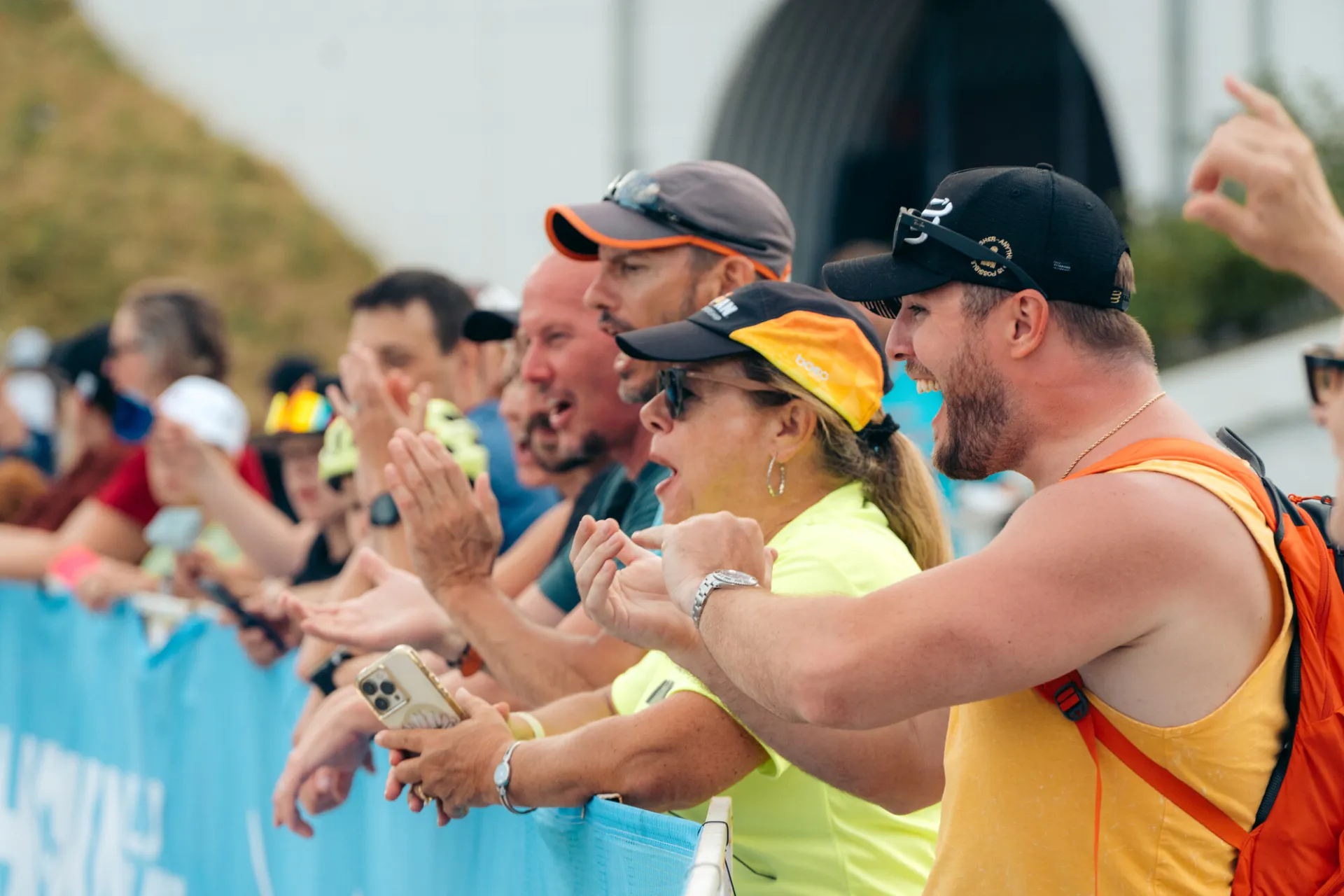 Ironman spectators cheering