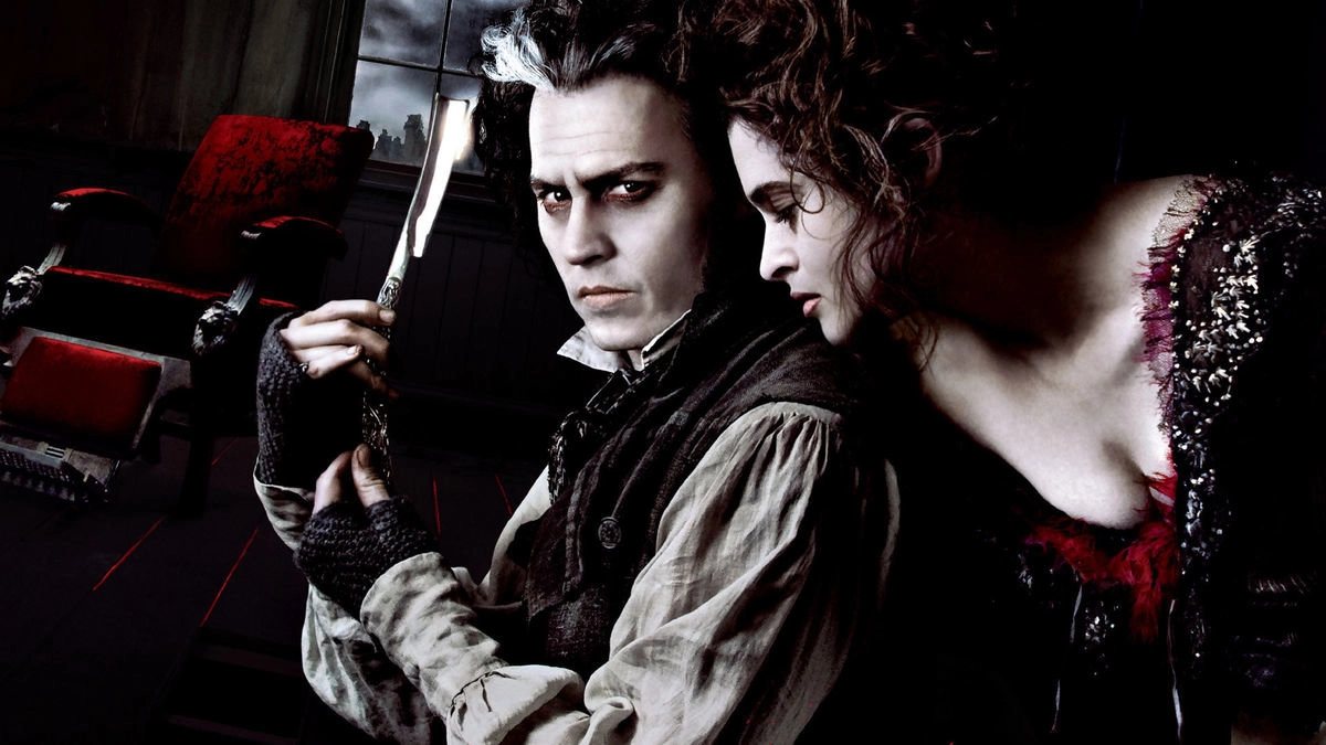 Promotional image from 2007 Tim Burton's Sweeney Todd film