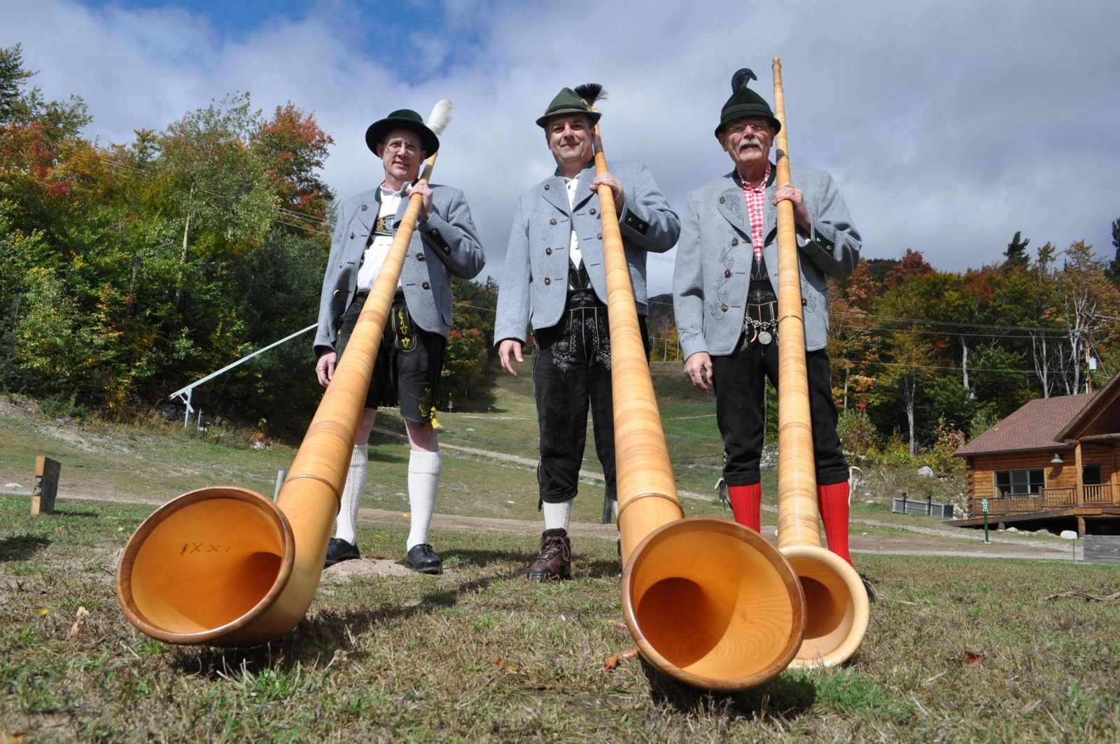 Alpenhorn performance at Oktoberfest