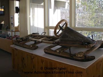 Wooden bobsled