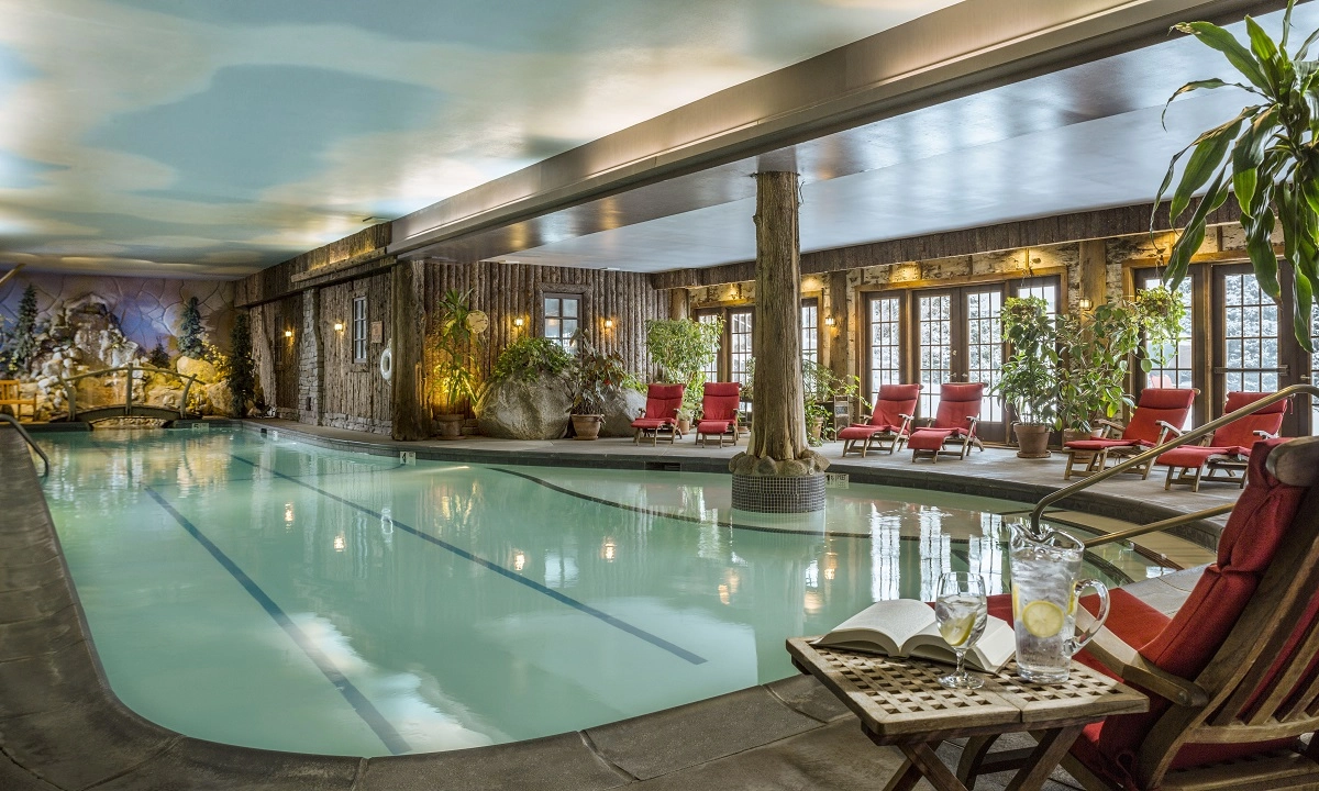 Indoor pool at Mirror Lake Inn.