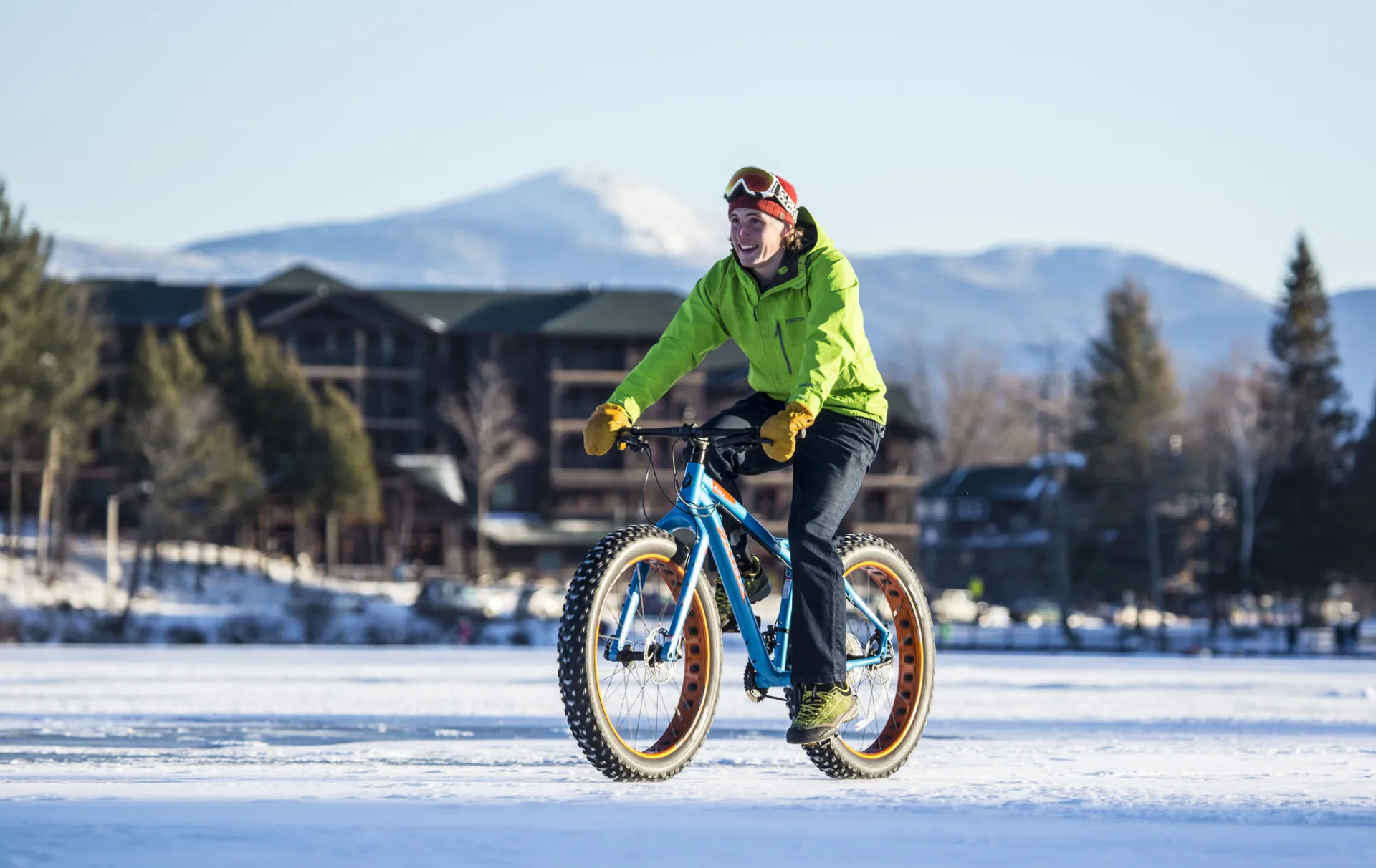 Fat tire biking in Lake Placid.