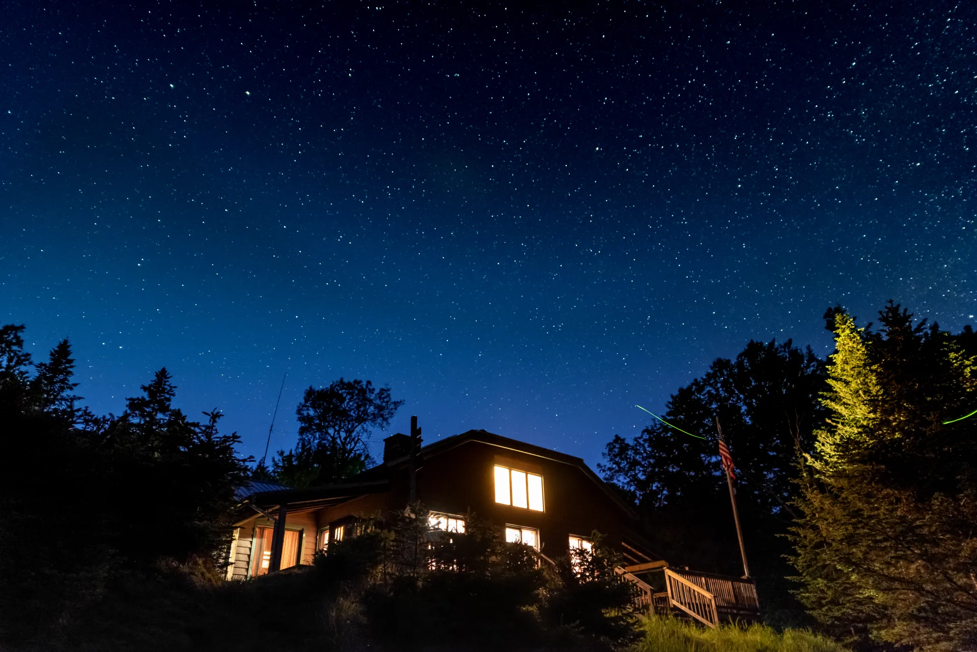 JBL underneath the night sky
