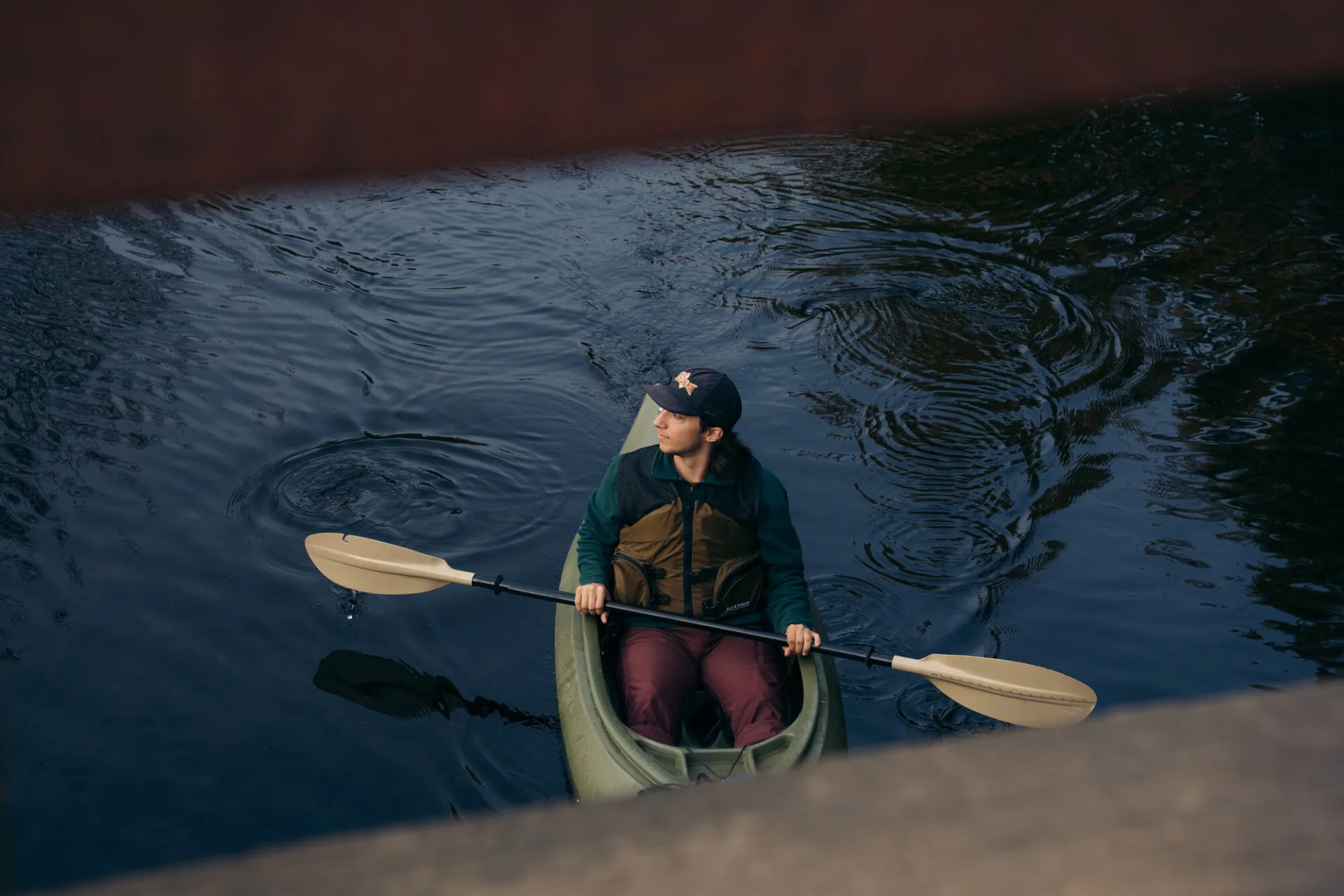 Troy paddling