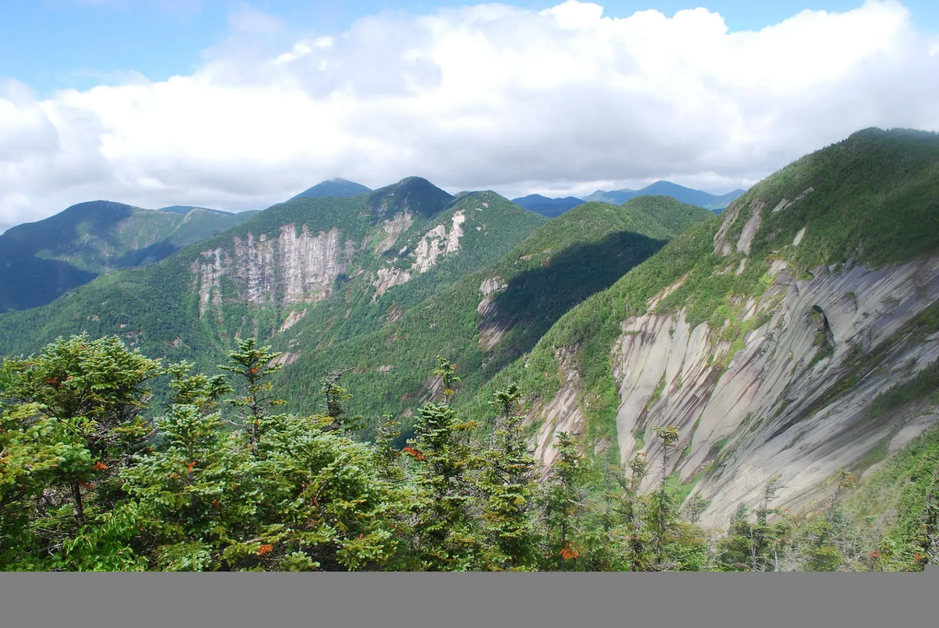 A stunning view of gothic mountain on a summer day.