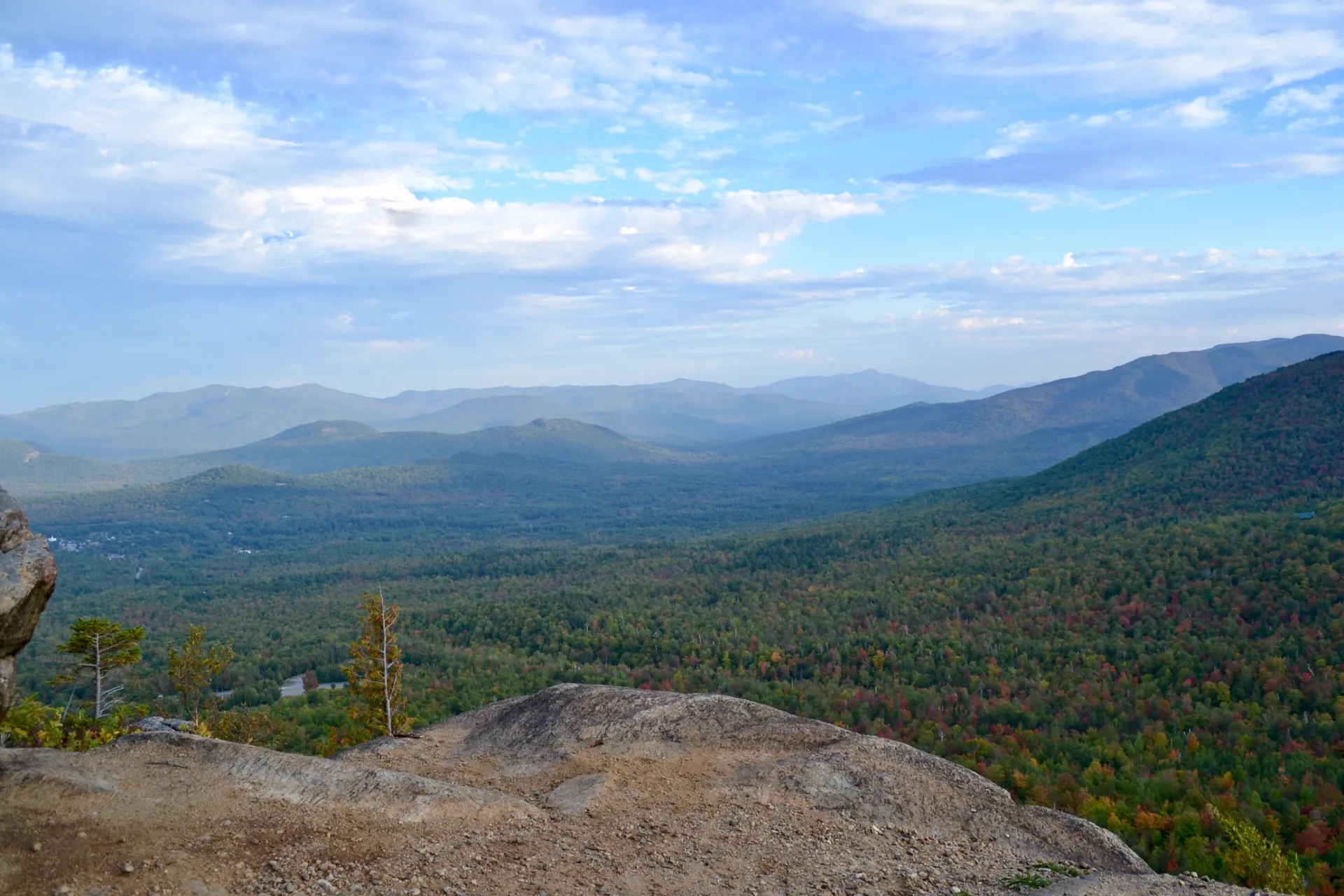 The ledge is 1.1 miles from the trailhead.
