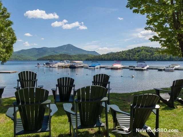 Lake and mountain views combine into the perfect vacation view.