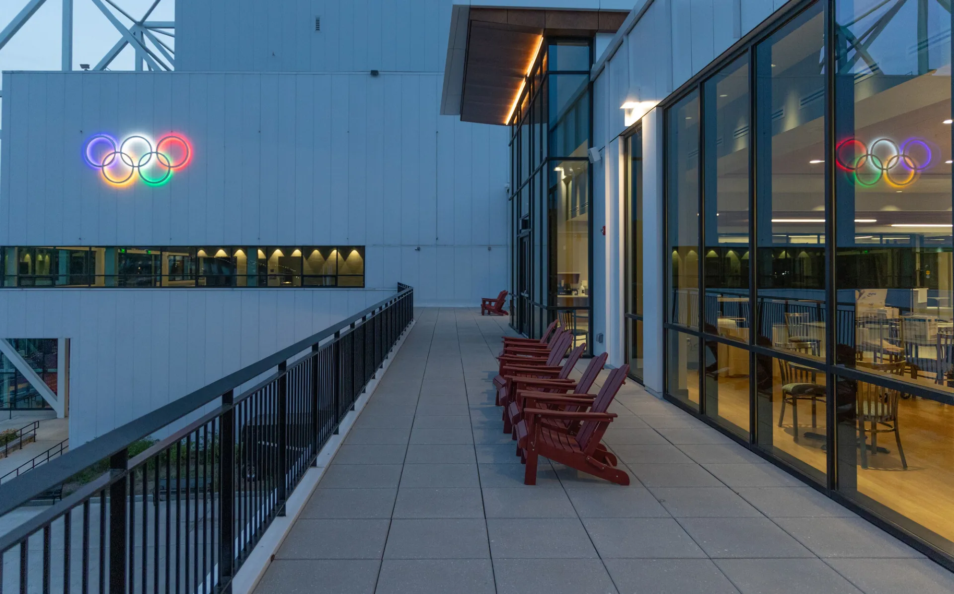 Exterior of Roamers Cafe at the Olympic Center.