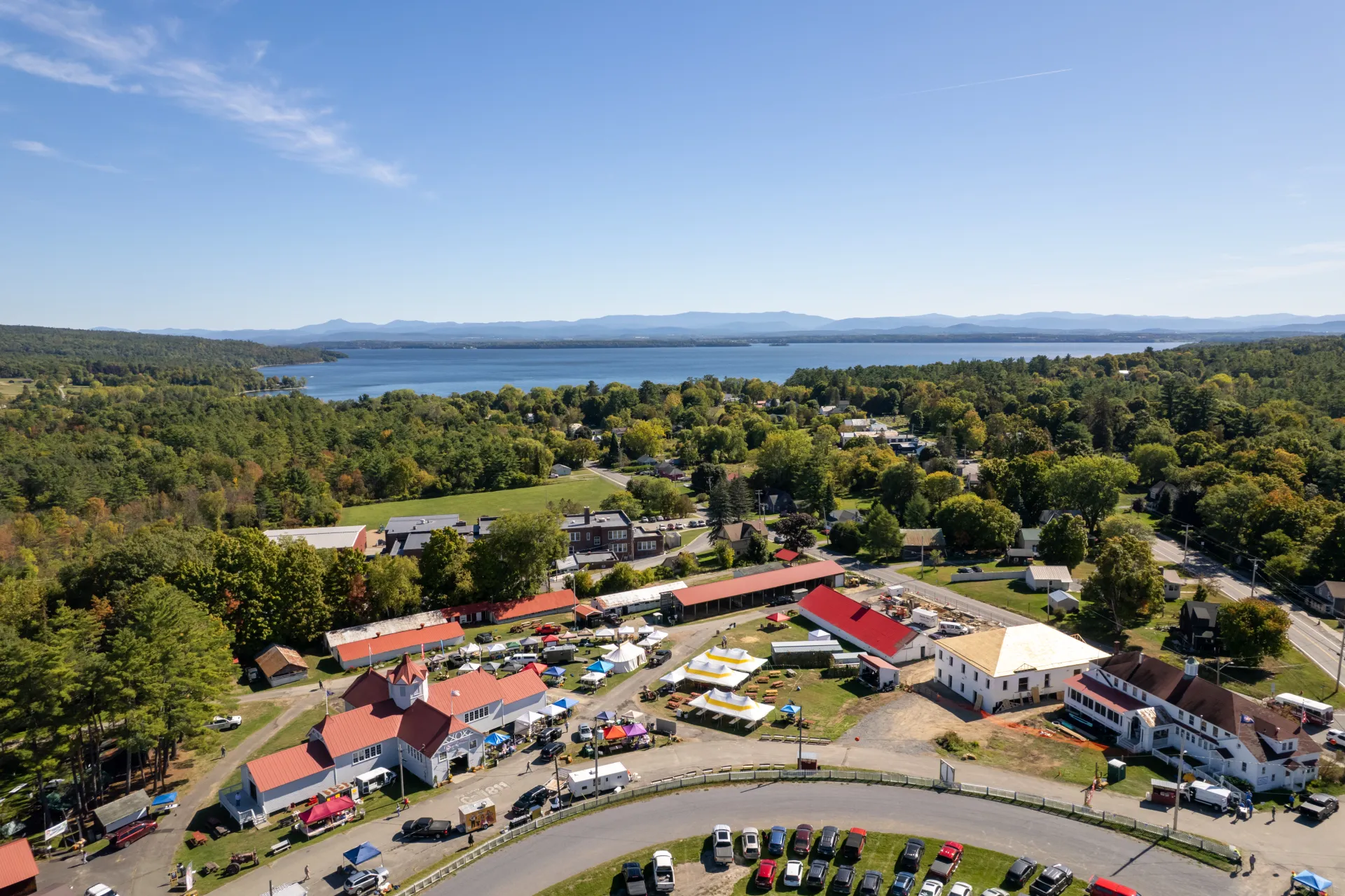 aerial view of event