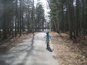 Riding bike