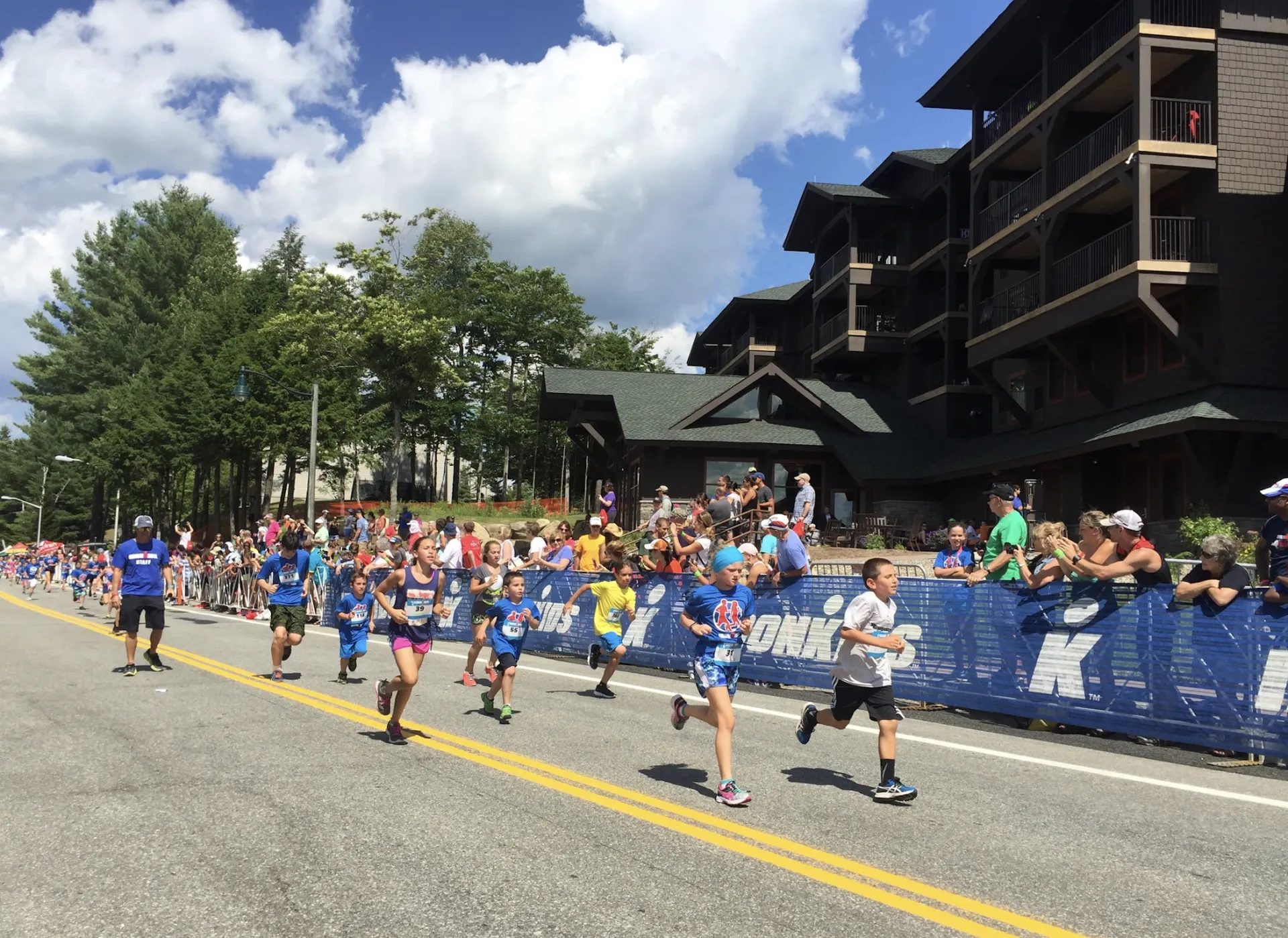 Kids run in Lake Placid IRONKID Fun Run