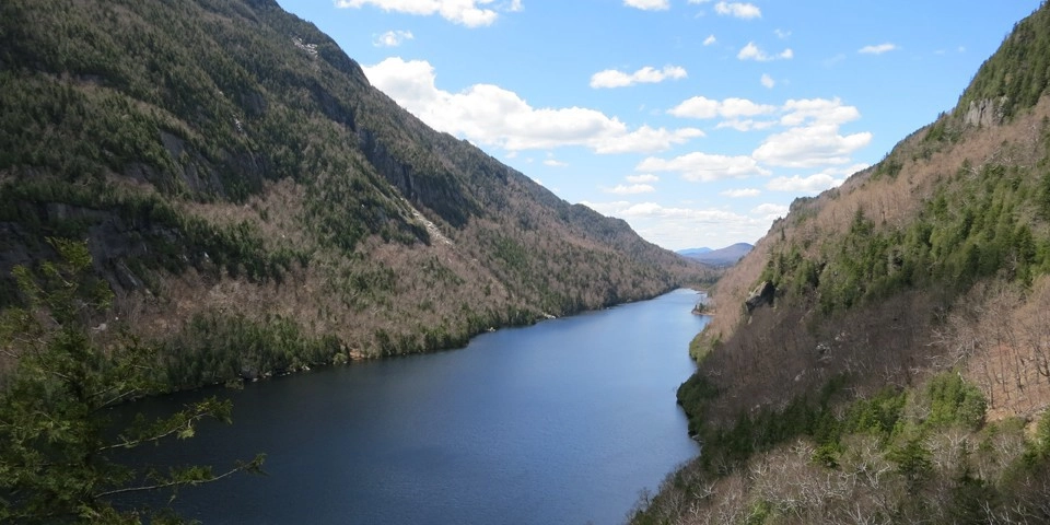 Lower Ausable Lake dominates part of the trail.