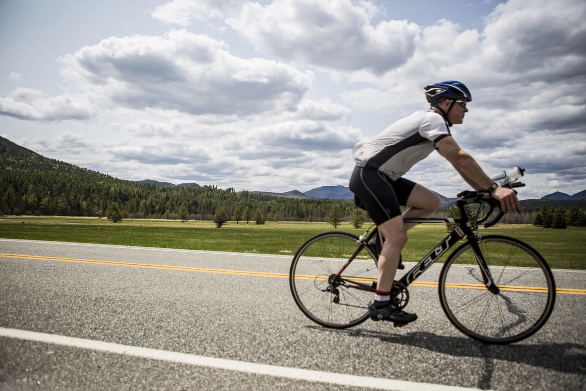 This bike route goes through some famous scenery.