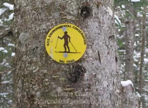 Connery Pond XC sign ©Diane Chase, adkfamilytime.com