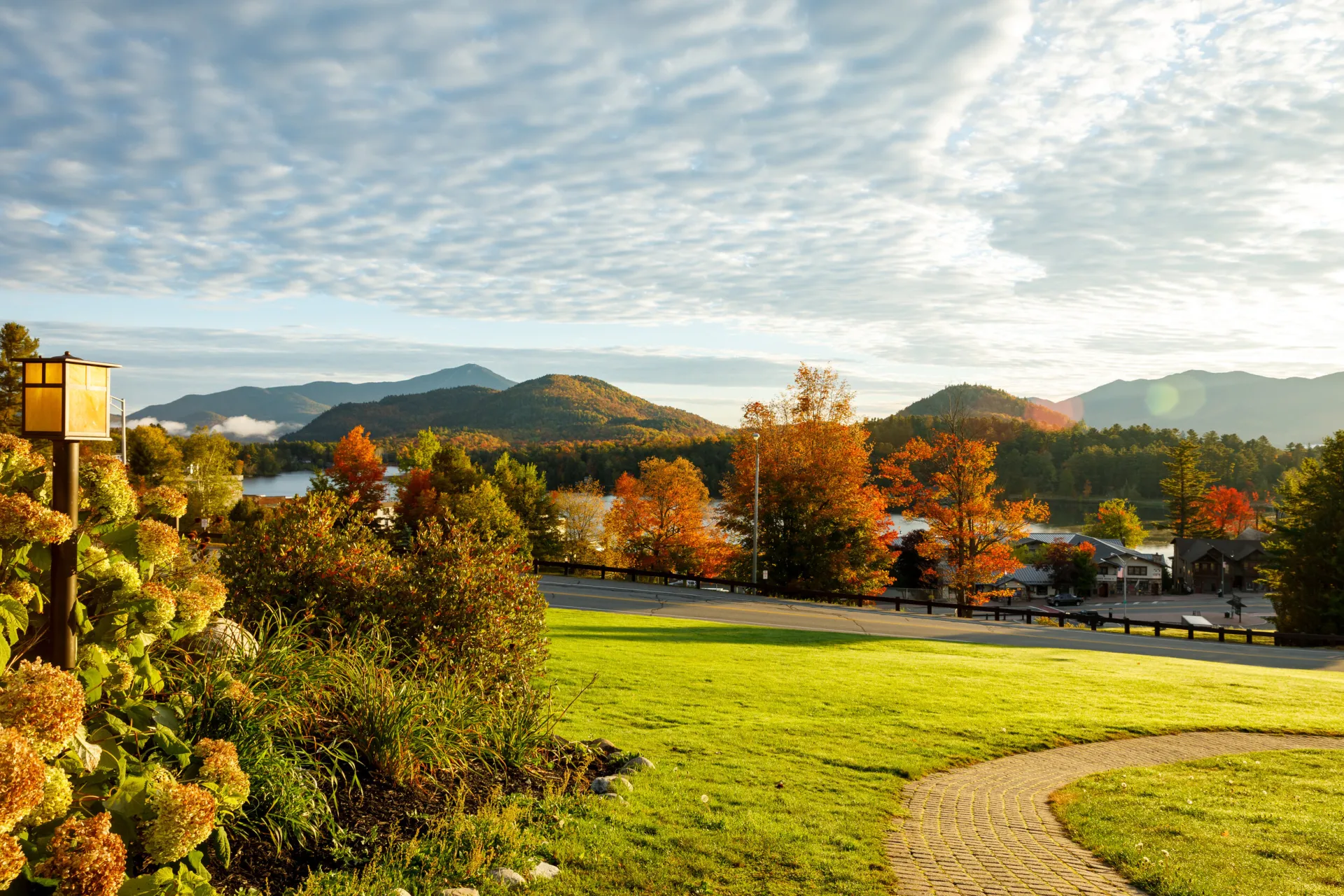 Sweeping views of the lakes and mountains.