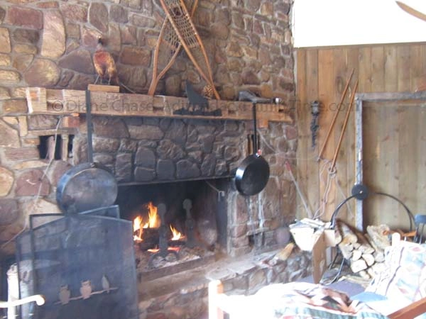 Cascase Ski Center fireplace