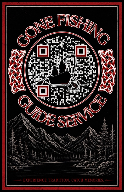 QR code logo for Gone Fishing