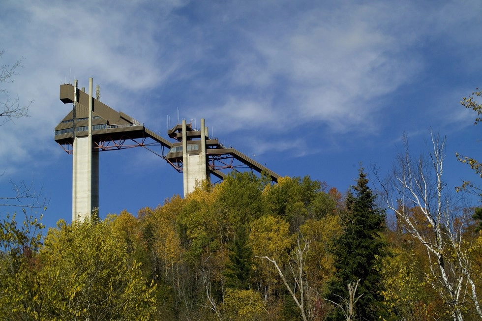 Ski Jumps in Lake Placid