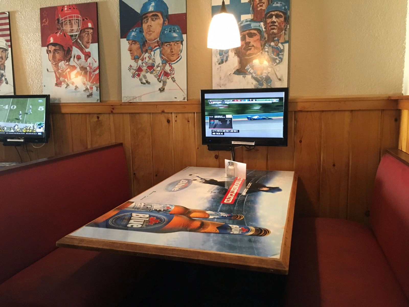 Get your own personal TV for the dinner.