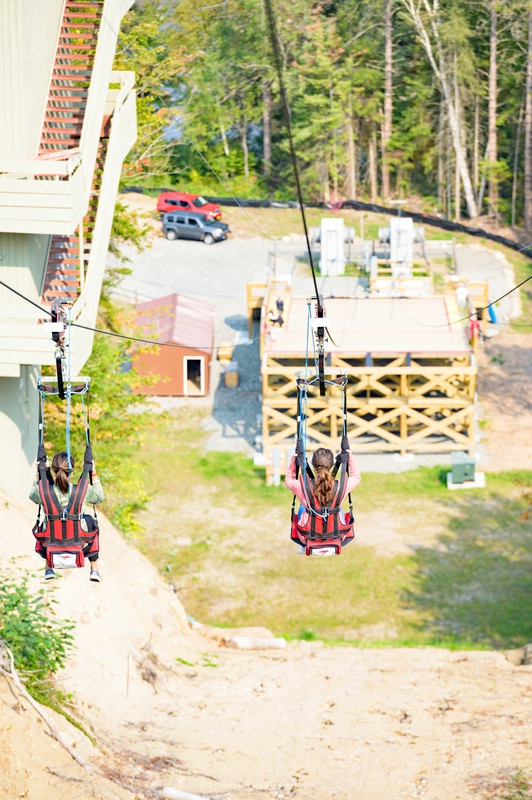 Two females on the Sky Flyer