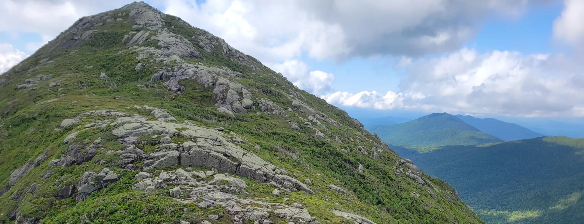 A large rocky summit