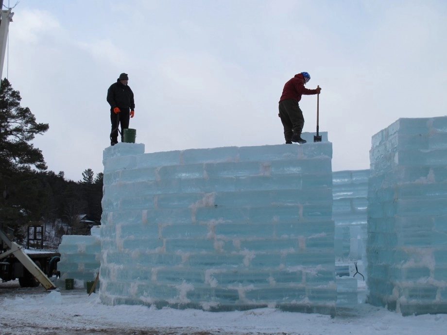Ice palace construction