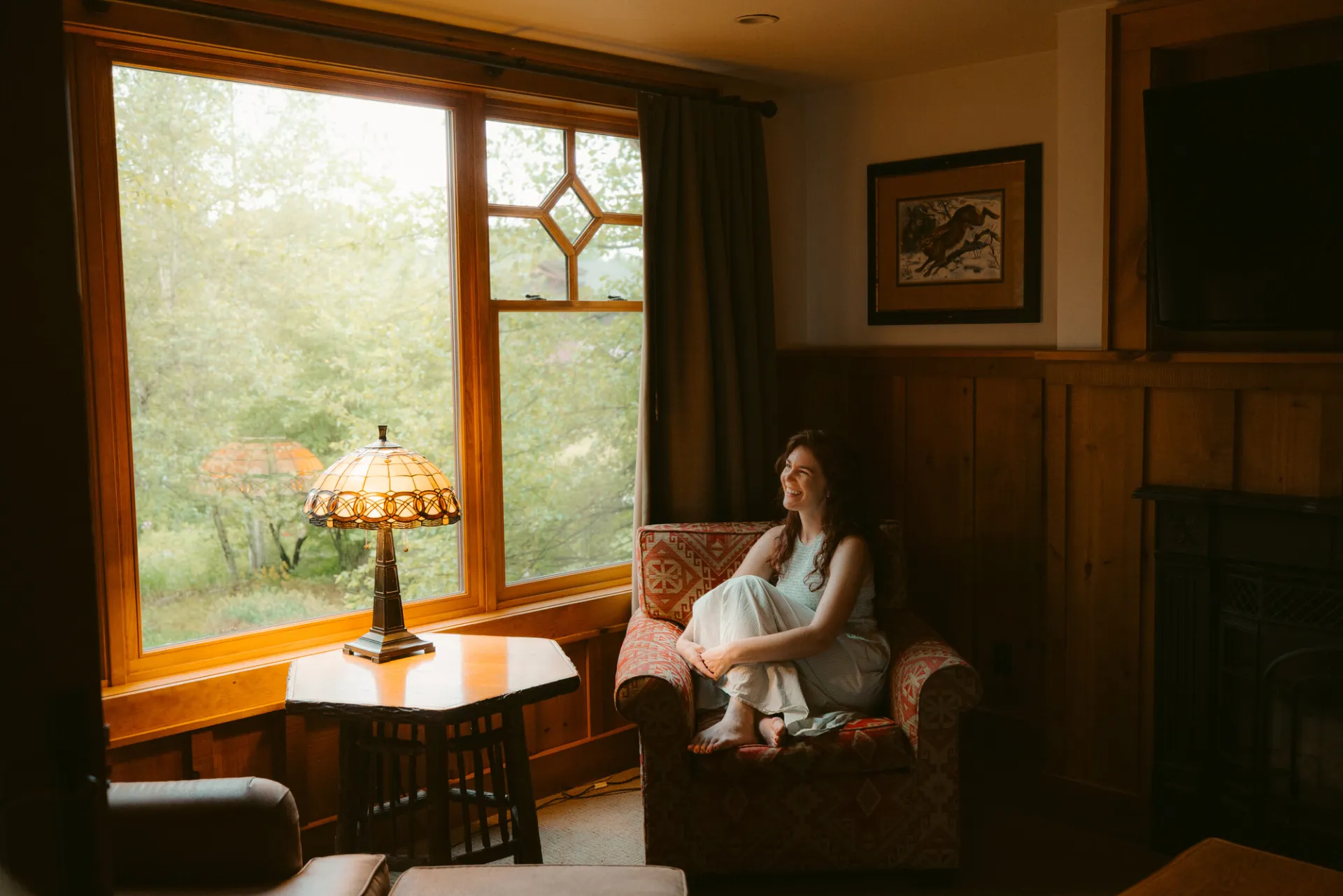 Summer lodging in Lake Placid.