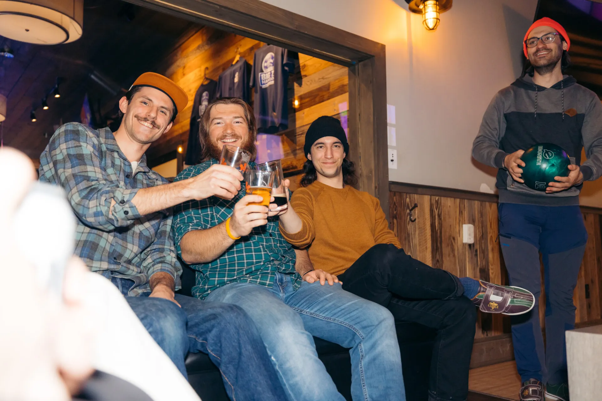 Boys at Big Z's having a drink