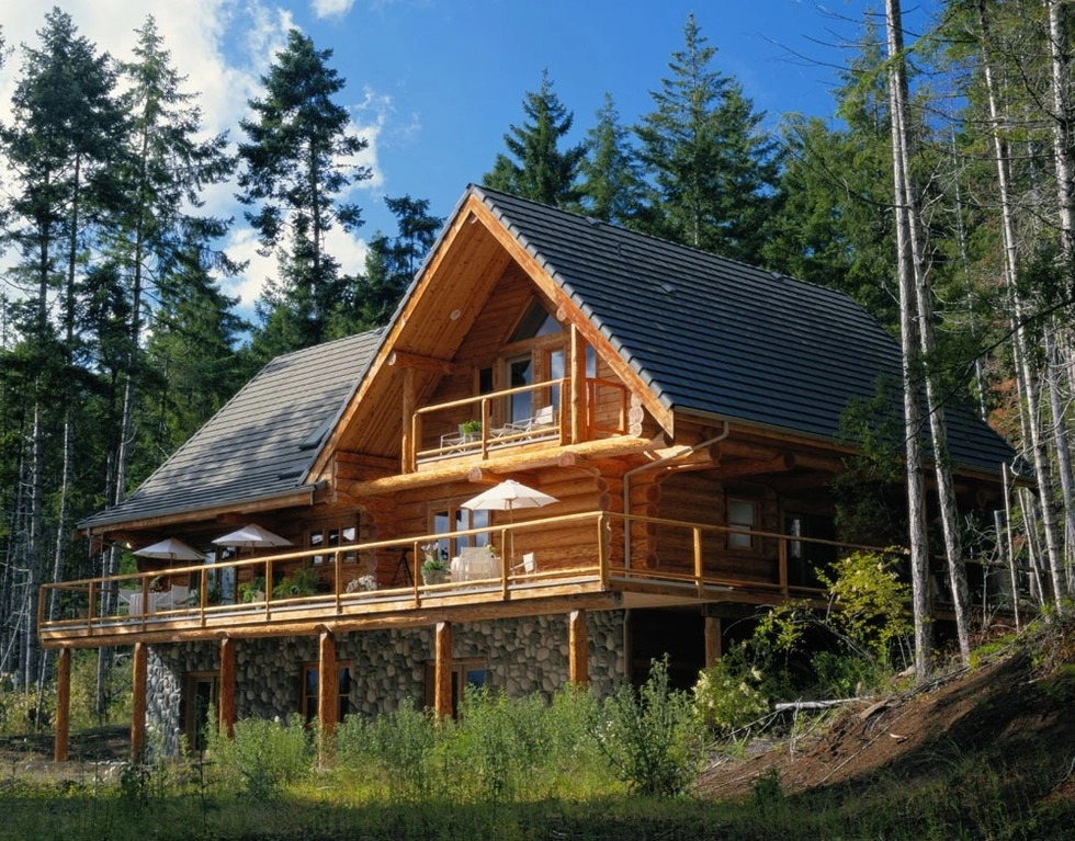 A log cabin