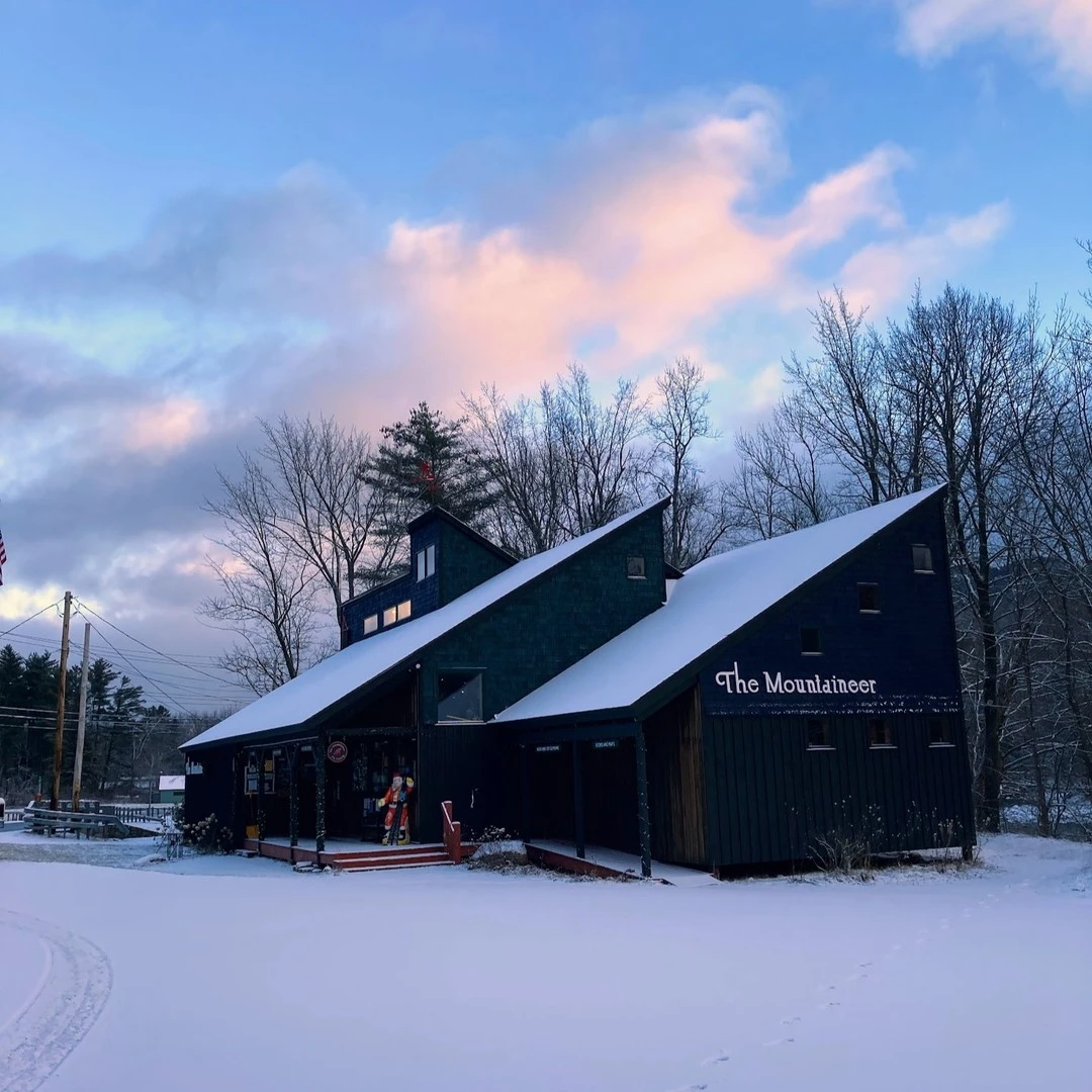 mountaineer in the winter
